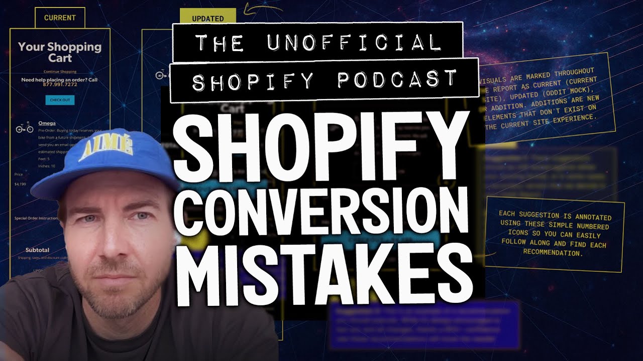 Top Shopify Conversion Mistakes (with Oddit's Shaun Brandt) | The Unofficial Shopify Podcast