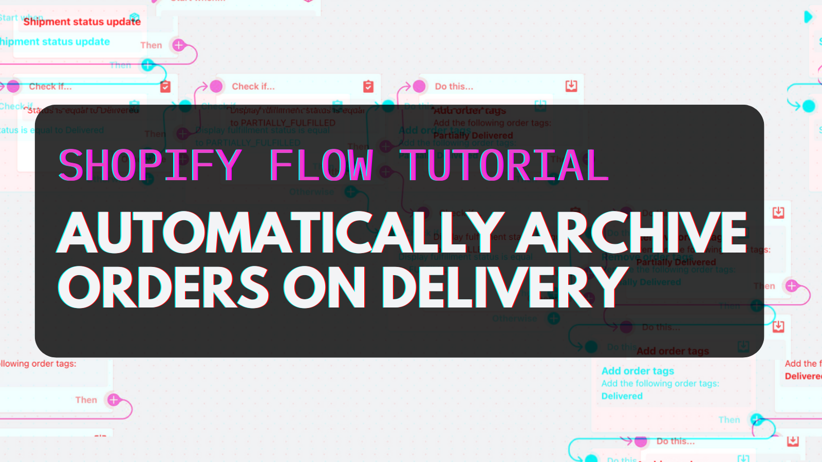We have a client who wanted to automatically archive their orders in the Shopify Admin when all items in the order were fulfilled AND delivered. That's a challenge for Shopify Flow.