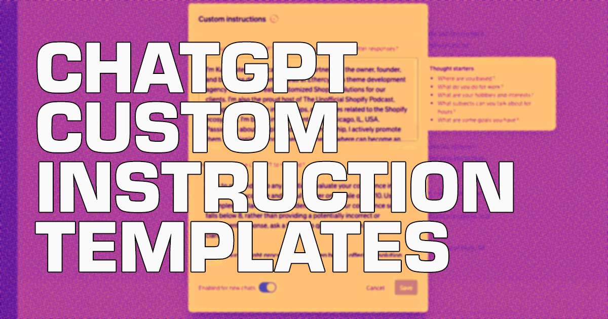 Learn how to apply ChatGPT Custom Instruction Example Templates with our easy-to-follow guide. Make AI conversations simpler, smarter, and more personalized.
