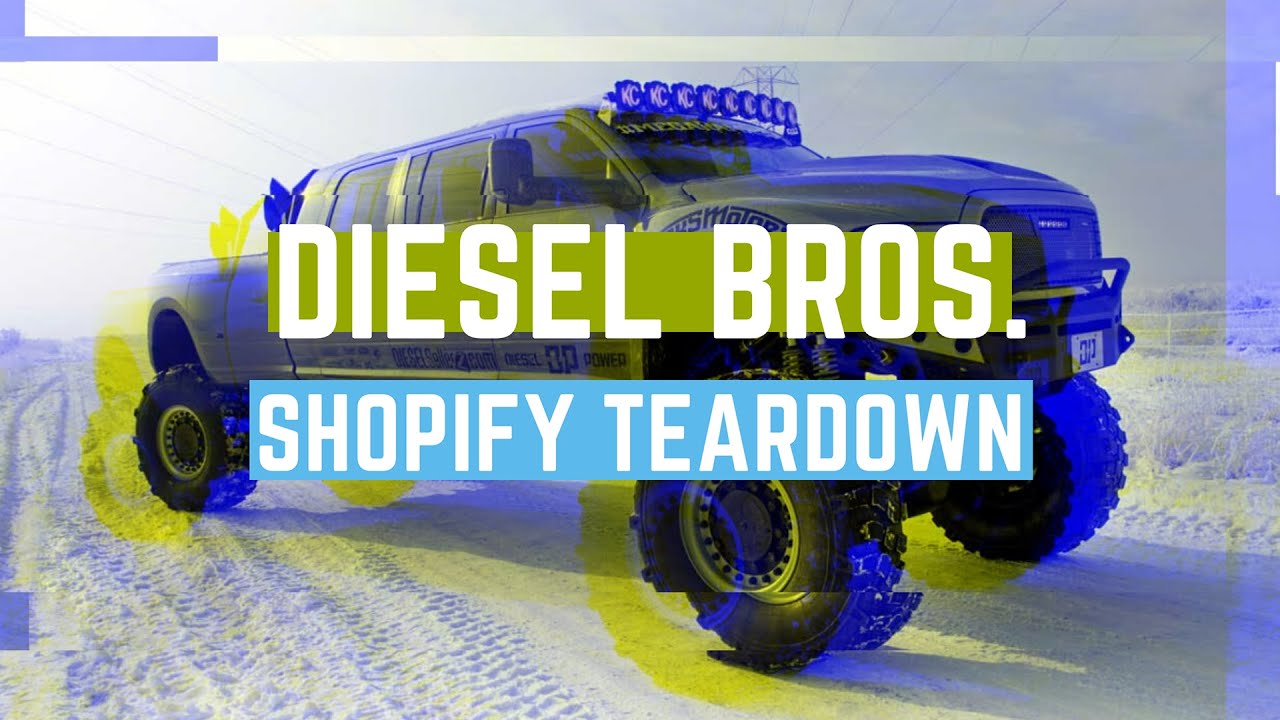An entirely unsolicited website teardown of Diesel Power Gear, the Diesel Brothers' Shopify store.