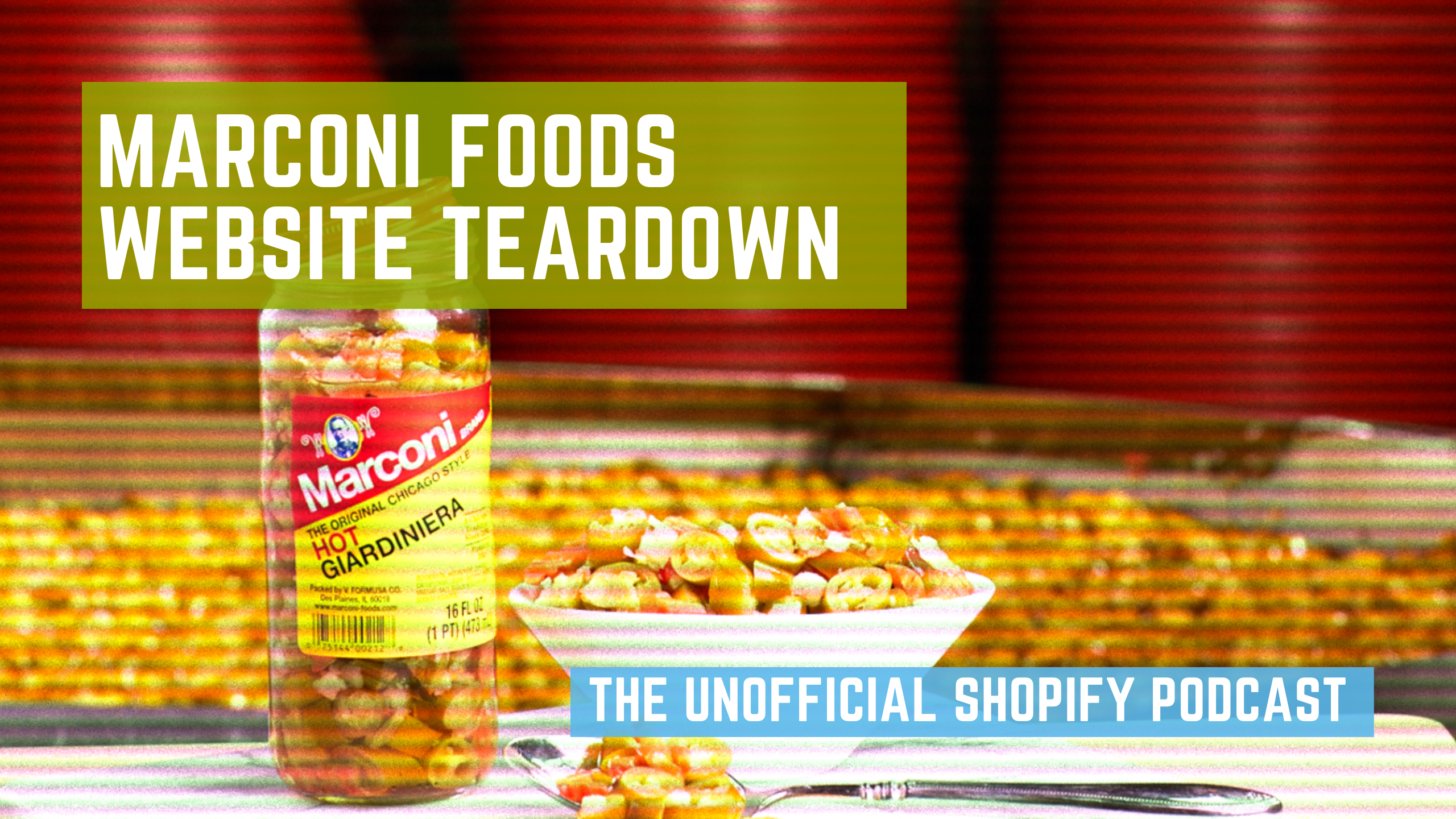 A spicy website teardown of Chicago condiment institution Marconi Foods